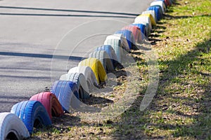 Attraction the autodrome for a auto buggy