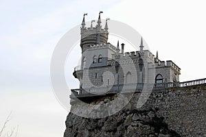 Attraction  Lastochkino gnezdo  castle in the Crimea photo
