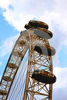 The London eye and blue sky