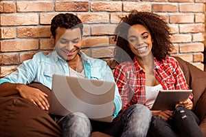 Attractive Afro-American couple