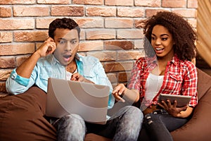 Attractive Afro-American couple