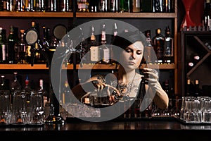 Attractive bartender photo