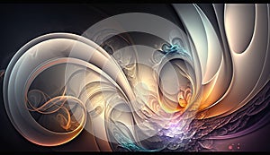 Attractive and beautiful abstract background image AI-Generated Illustration