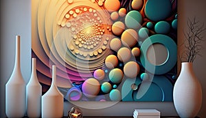 Attractive and beautiful abstract background image AI-Generated Illustration