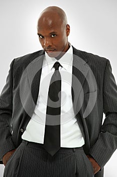 Attractive Black Male In A Modern Business Suit