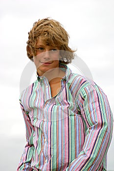 Attractive blond boy