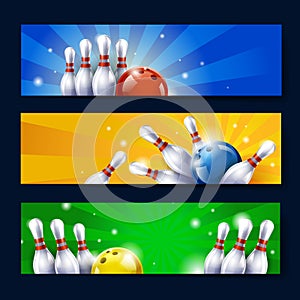 Attractive bowling banner