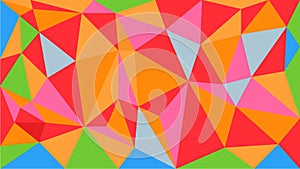 Attractive bright vector polygonal geometric pattern background made of trianle shapes. Polygon design graphic elements for corpor