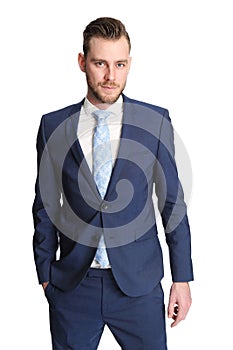 Attractive businessman in suit