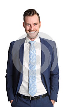 Attractive businessman in suit