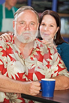 Attractive Couple in Cafe