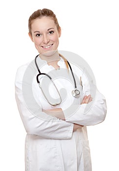 Attractive female physician