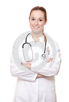 Attractive female physician