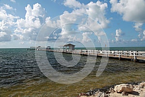 Attractive fishing pier and dock