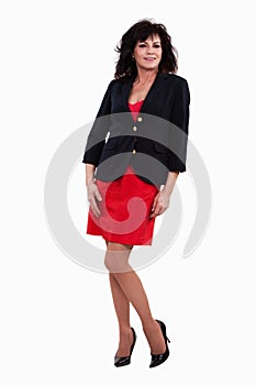 Attractive forties hispanic brunette businesswoman