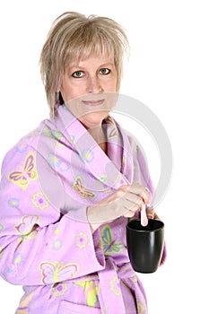 Attractive Forty Year Old Woman with Coffee photo