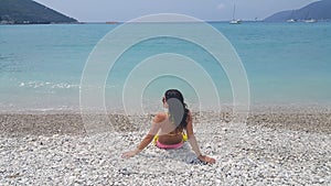 Attractive girl on the beach