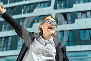 Attractive Happy Businesswoman