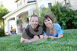 Attractive Husband and Wife at Home