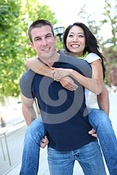 Attractive Interracial Couple (Focus on Man)