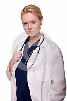 Attractive lady doctor