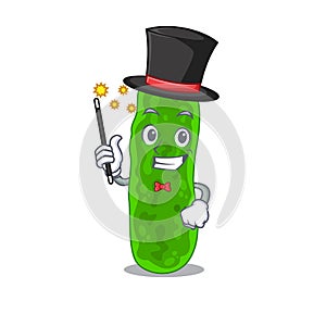 An attractive Magician of legionella micdadei cartoon design