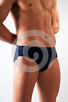 Attractive male body fragment photo