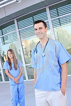 Attractive Medical Team at Hospital