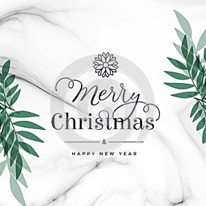 Attractive merry christmas festival poster design background