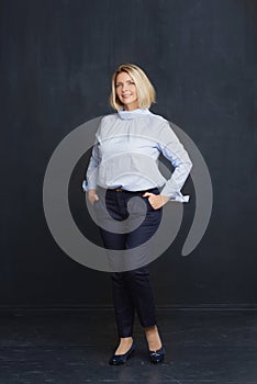 Attractive middle aged woman portrait