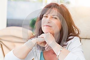 Attractive Middle Aged Woman Portrait