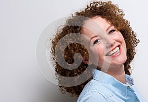 Attractive middle aged woman smiling