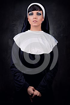 Attractive nun