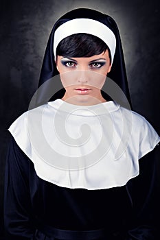 Attractive nun