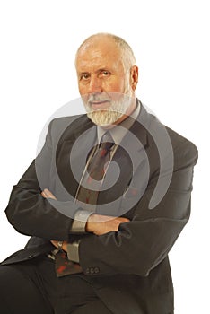 Attractive older businessman