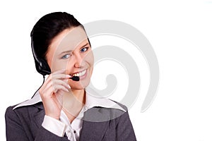 Attractive receptionist