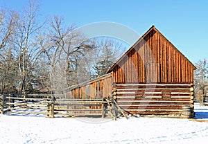 Attractive restored barn photo