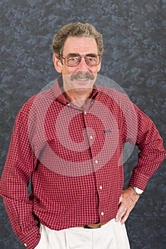 Attractive senior man