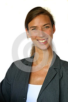 Attractive smiling business woman