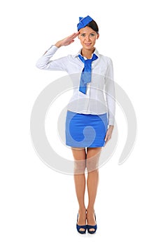 Attractive stewardess