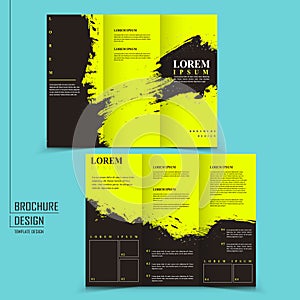 Attractive tri-fold template design photo