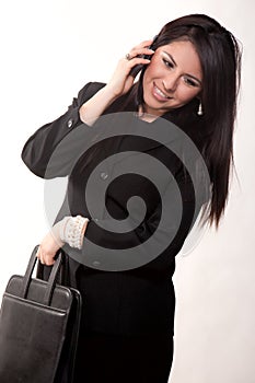 Attractive twenties hispanic businesswoman