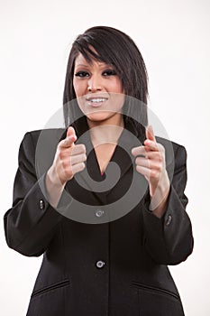 Attractive twenties hispanic businesswoman