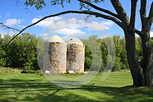 Attractive Twin Silos