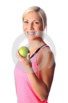 Attractive woman enjoying herself after workout