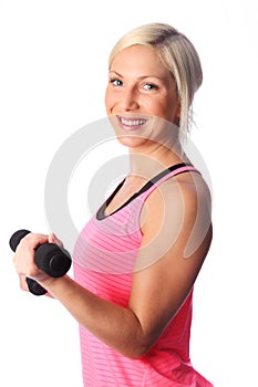 Attractive woman enjoying herself after workout