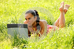 Attractive Woman in grass