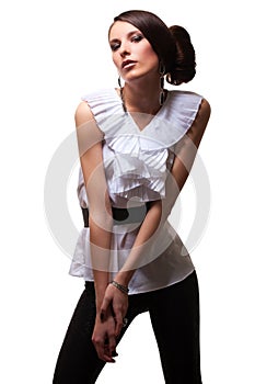 Attractive woman posing