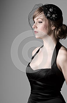 Attractive Woman in Veil