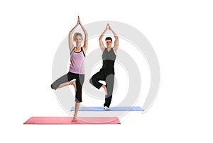 Attractive Yoga Couple